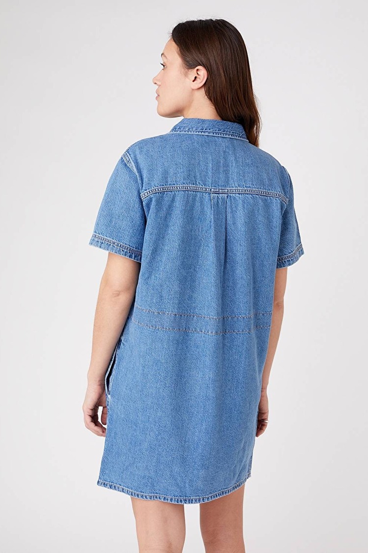 Платье джинсовое Wrangler CHORE DRESS Regular Fit (W23FZB26L) Голубой