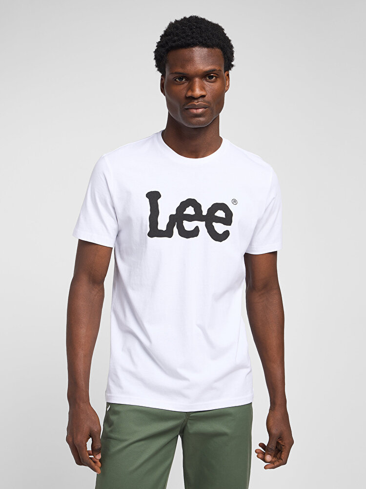 Футболка LEE WOBBLY LOGO TEE Regular Fit (112116123) Білий
