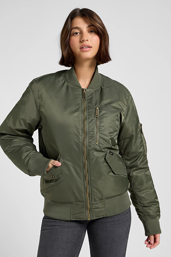 Бомбер LEE Bomber Jacket Relaxed Fit (112371315W) Зелений