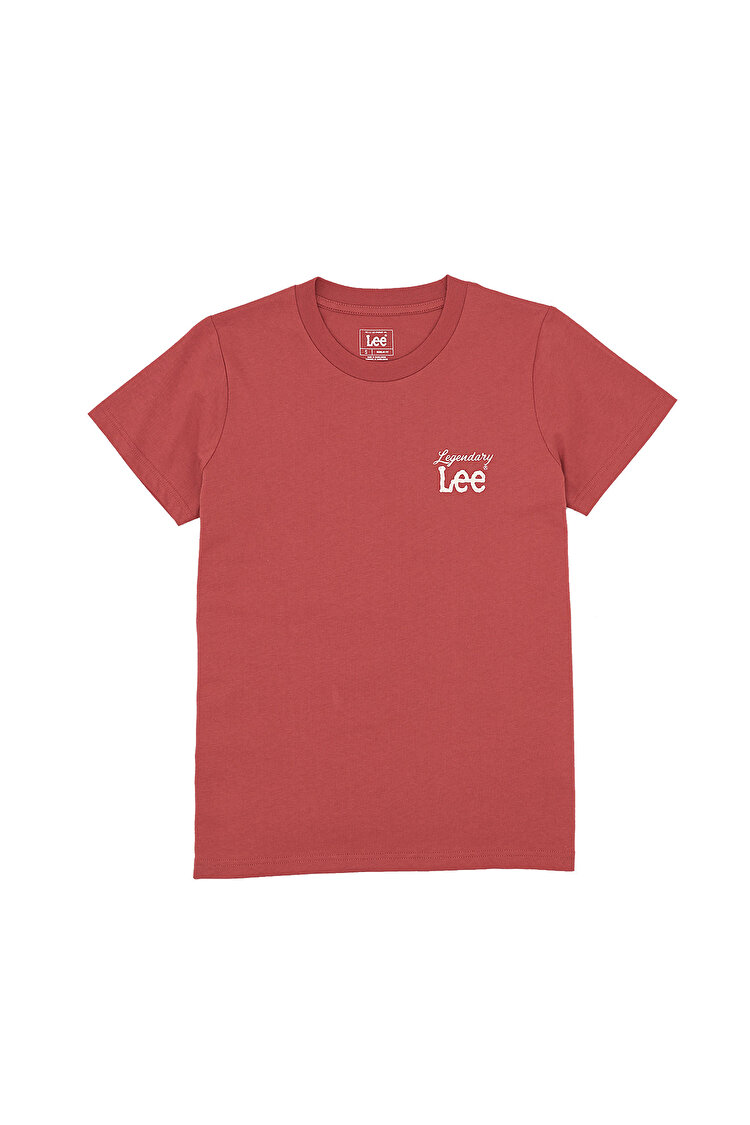 Футболка LEE Small Logo Tee Cinamon (112363475) Розовый