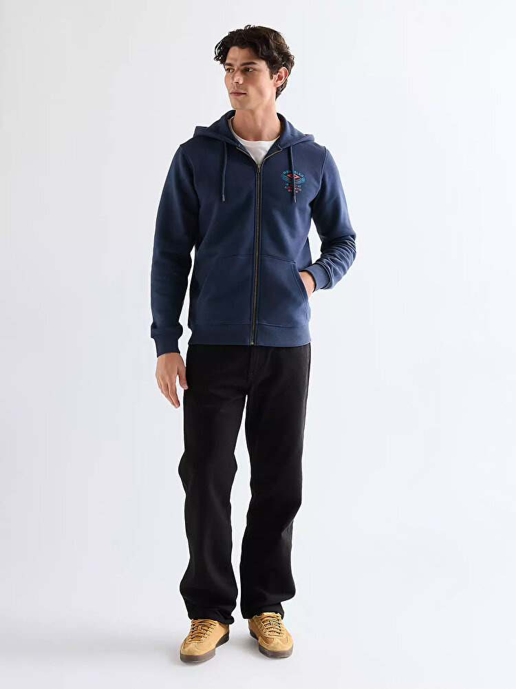 Худі на блискавці Wrangler GRAPHIC ZIP HOODIE Regular Fit (112378029) Чорний