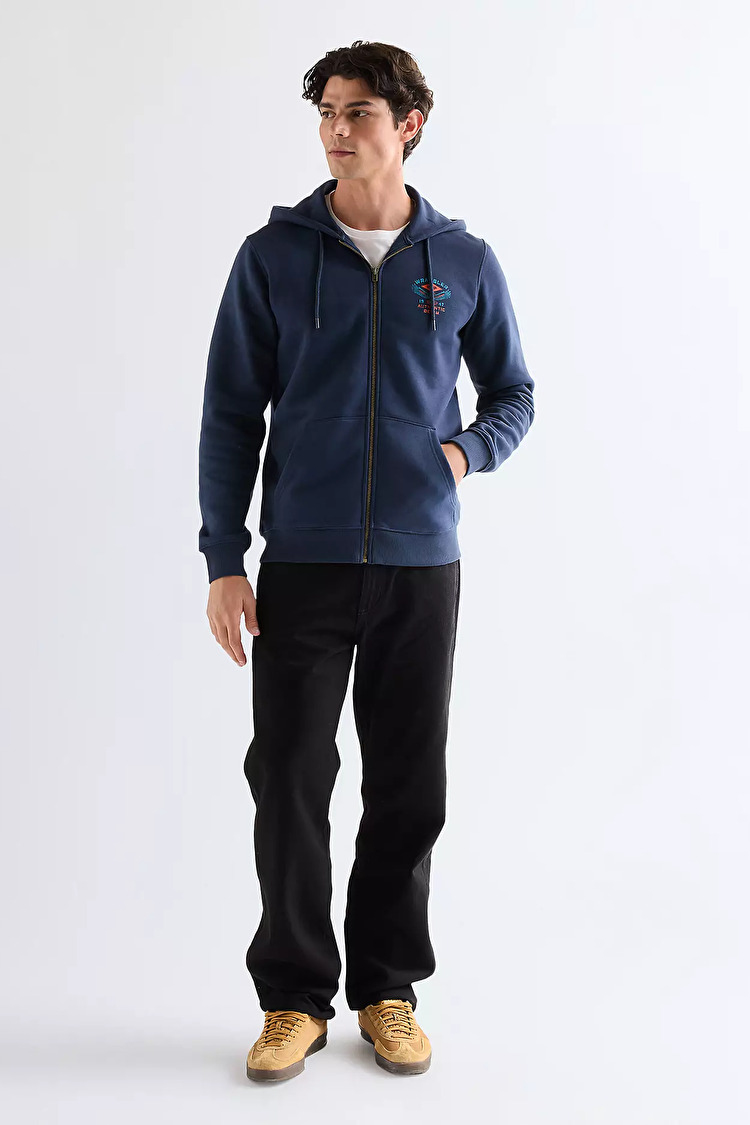 Худі на блискавці Wrangler GRAPHIC ZIP HOODIE Regular Fit (112378029) Чорний