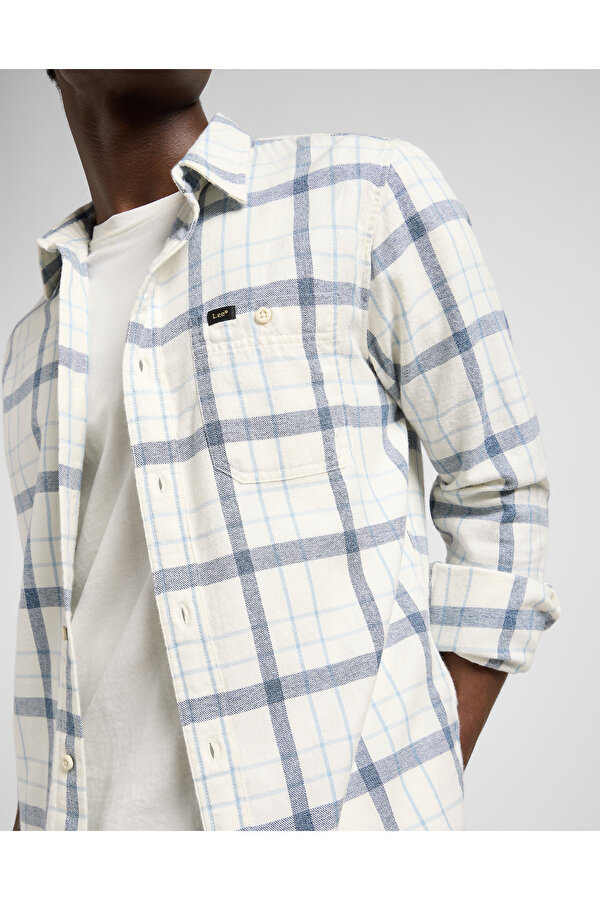 Рубашка LEE Leesure Shirt Regular Fit (112370459) Белый