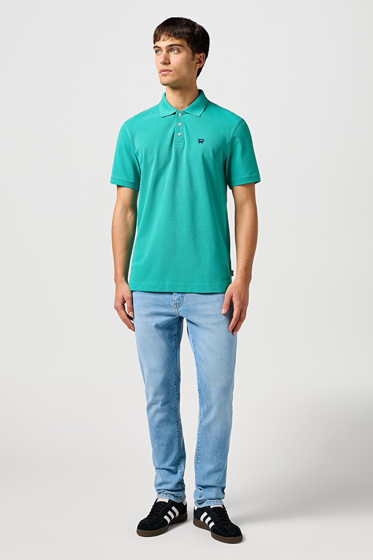 Поло Wrangler Polo shirt (112362390) Зеленый