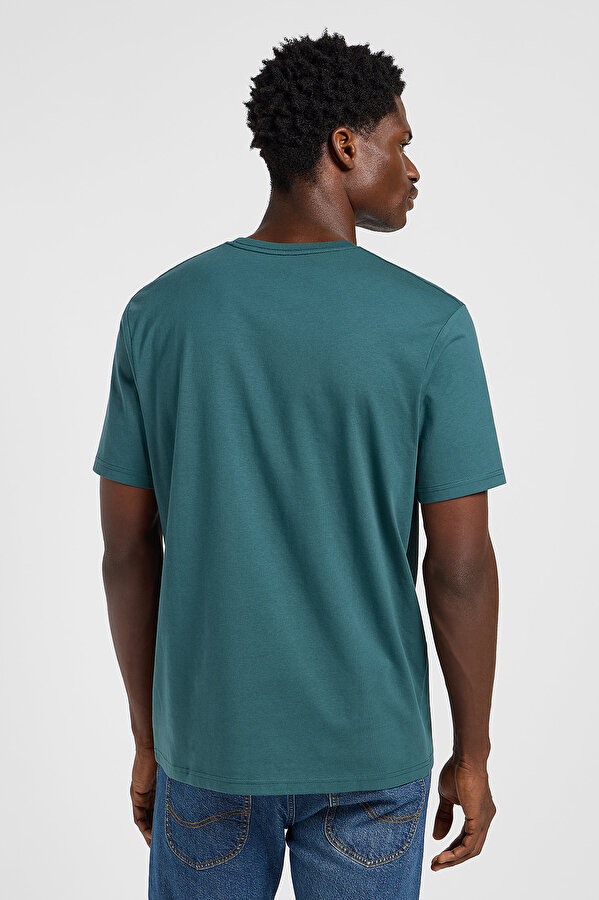 Футболка LEE Subtle Logo Tee Evergreen (112365457) Зелений